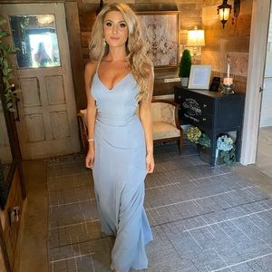 Bridesmaid dress from Azazie - Dusty blue